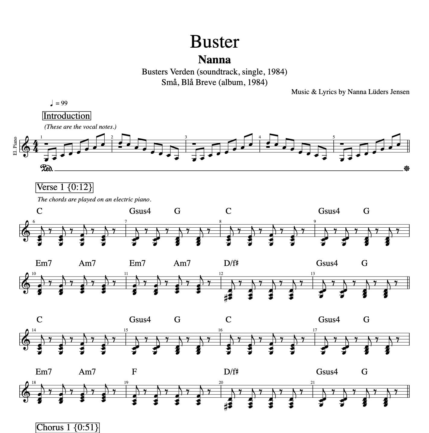 Buster P Nanna bass bas piano klaver akkorder chords sheet music node noder tab tabs guitar midi pdf xml pdf download playlikethegreats.png