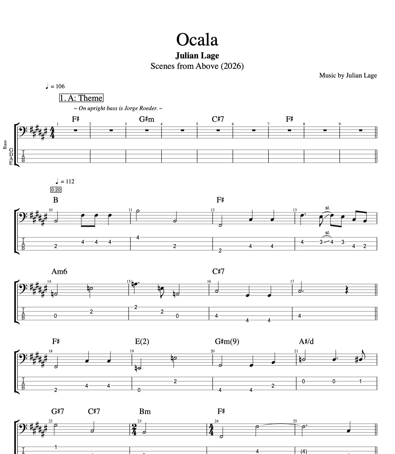 Julian Lage b Ocala Electric Guitar double upright bass jorge roeder sheet music score tab tabs transcription pdf midi xml mp3 download file.png