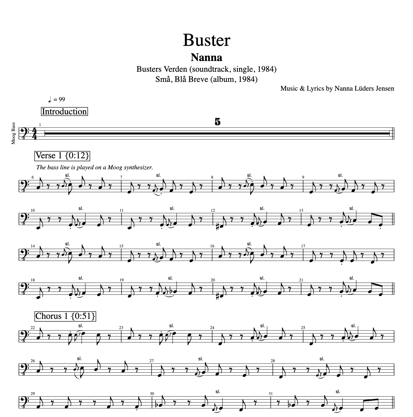 Buster B Nanna bass bas piano klaver akkorder chords sheet music node noder tab tabs guitar midi pdf xml pdf download playlikethegreats.png
