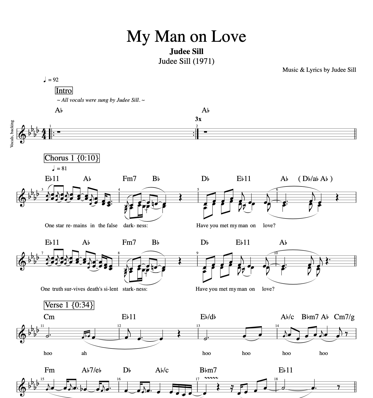 Judee Sill Vb My Man on Love sheet music tab tabs score transcription pdf midi xml mp3 download file voice vocal singer choir lyrics words backing.png