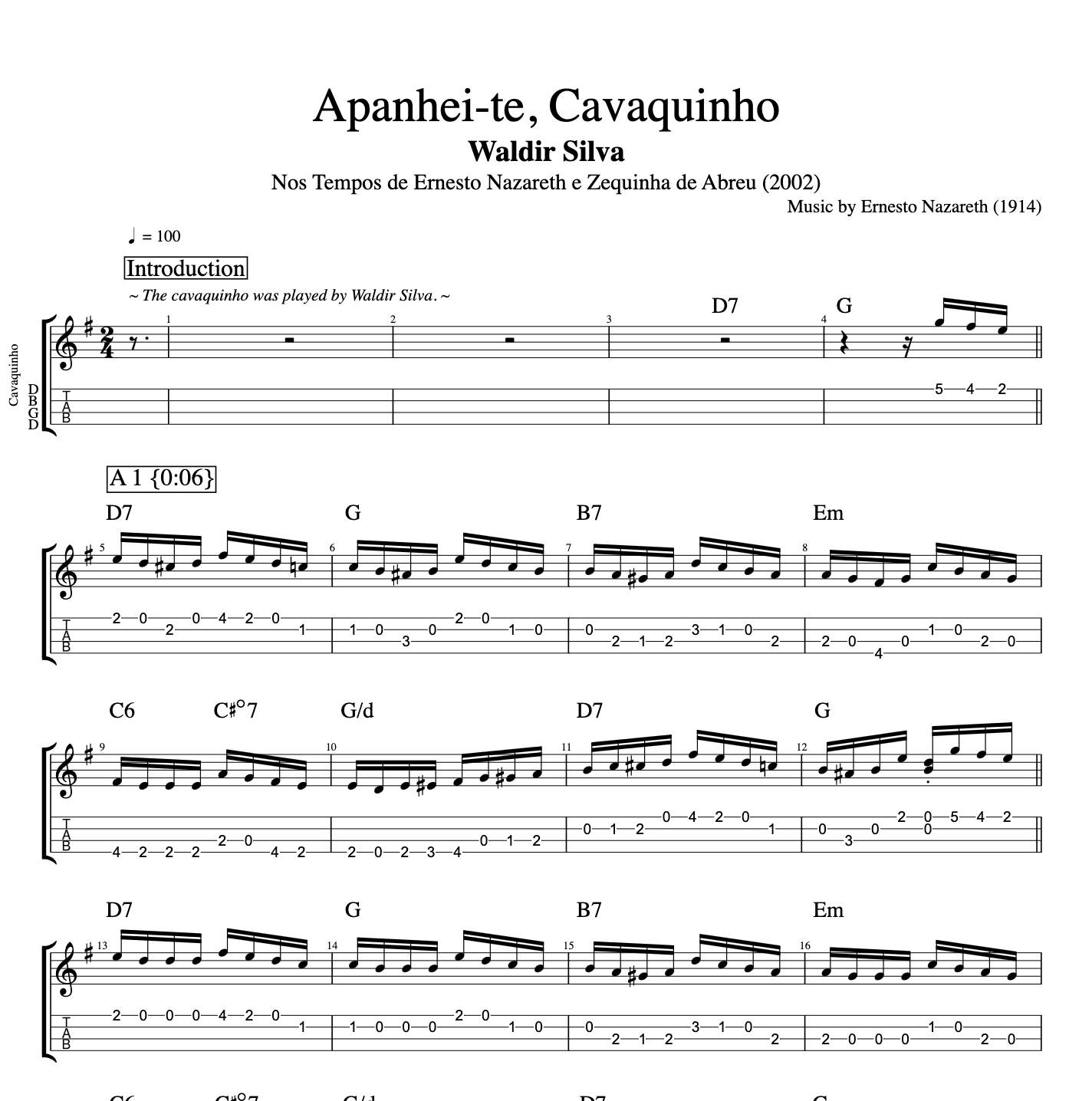 playlikethegreats C Waldir Silva Apanhei-te Cavaquinho flute flauta chords acordes cifra cifras tab tabs sheet music notas transcription pdf midi xml mp3 download file Ernesto Nazareth.png