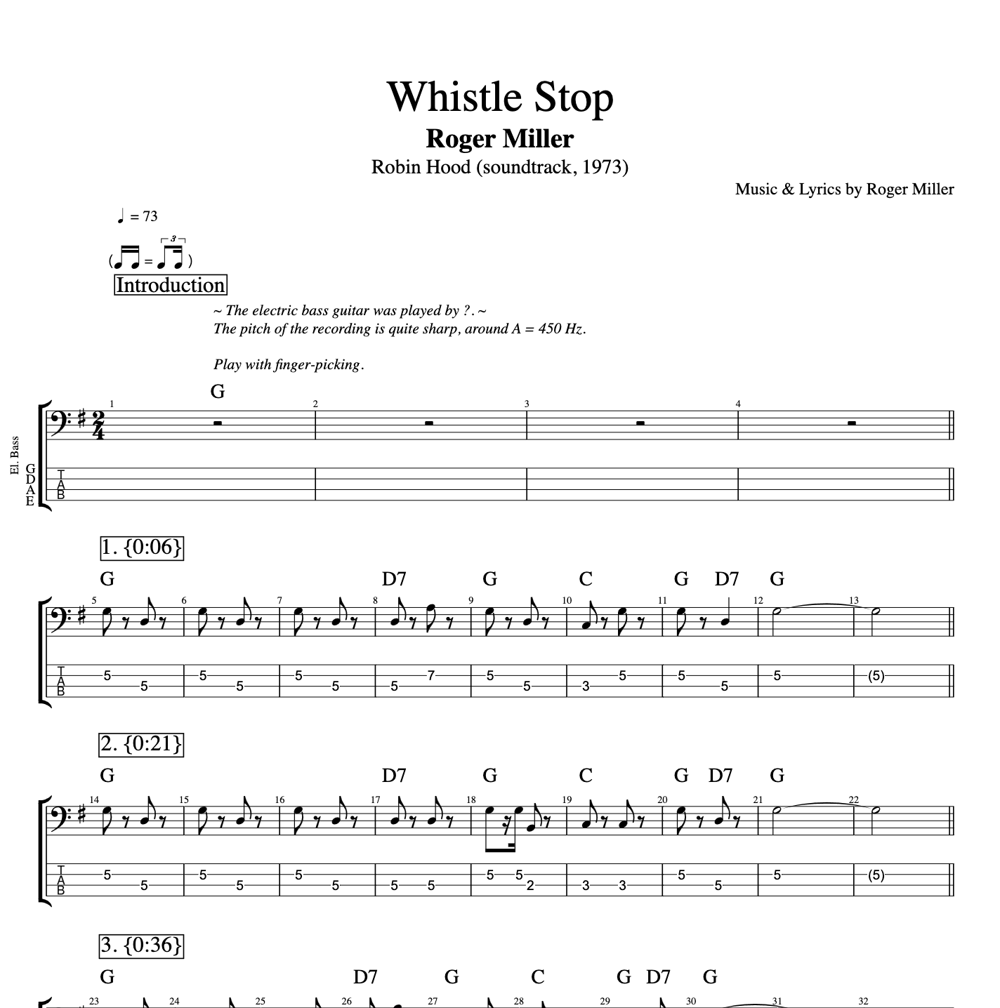 playlikethegreats B Whistle Stop Robin Hood Roger Miller tab tabs sheet music transcription chord chords download file mp3 pdf midi xml score acoustic guitar vocal voice bass flute score.png