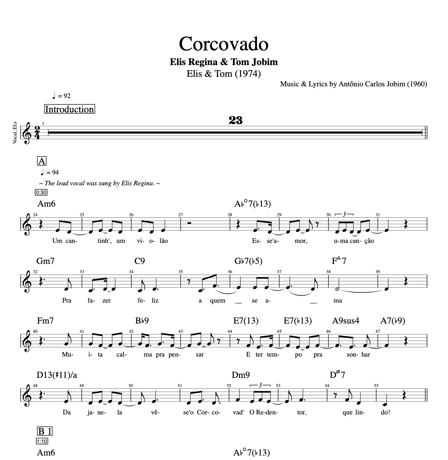 Elis Regina Tom Jobim Corcovado Vl Guitar classical violao tab tabs sheet music acordes chords cifra score download file pdf midi xml mp3 piano acoustic flute flauta vocal voz letras lyrics.png