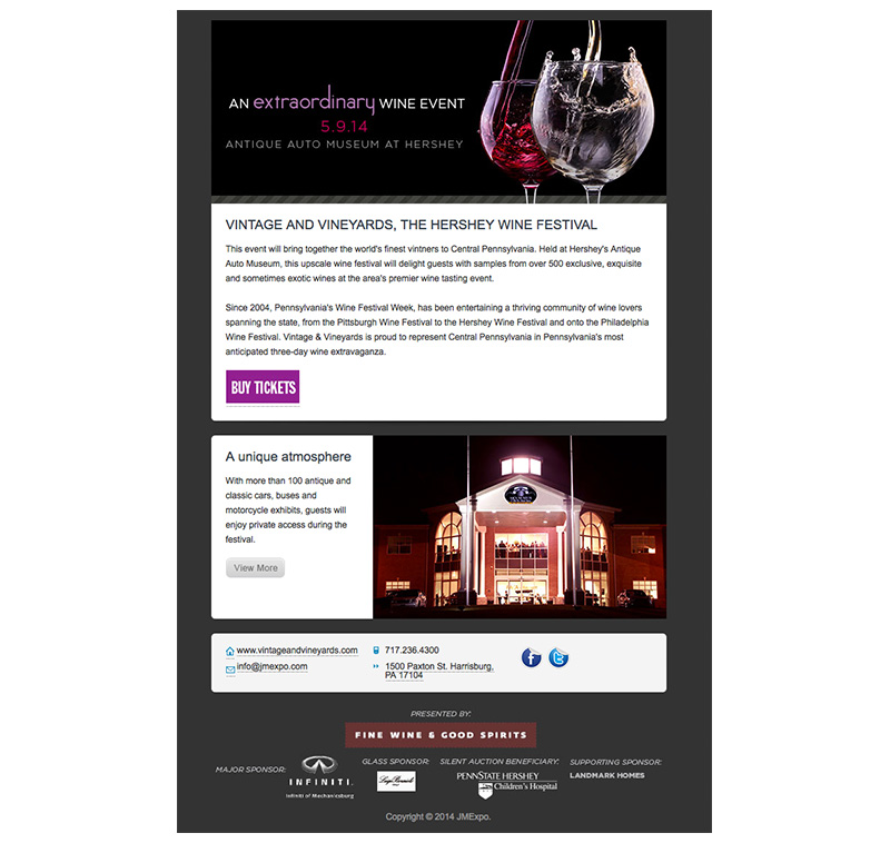 Vintage and Vineyards E-marketing