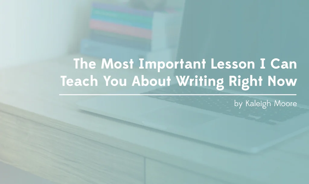 Write when you have something to share