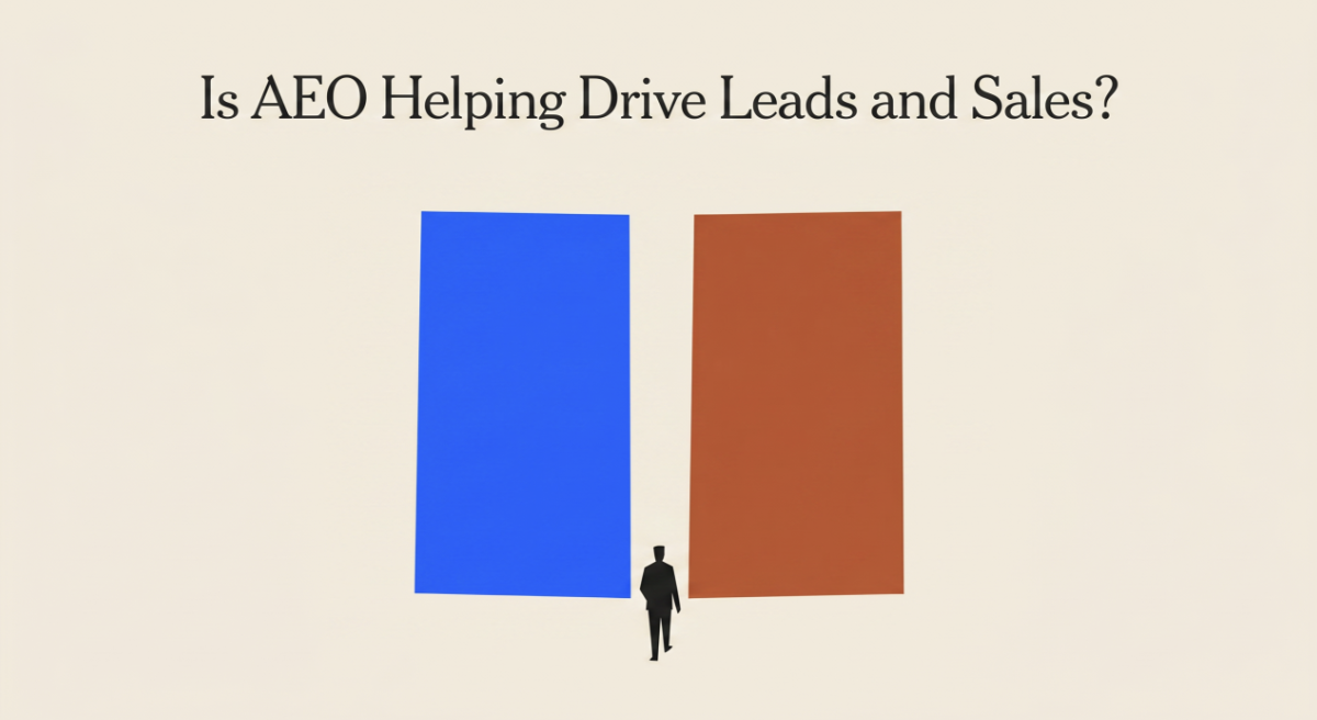 How to answer "Is AEO Helping Drive Leads and Sales?"