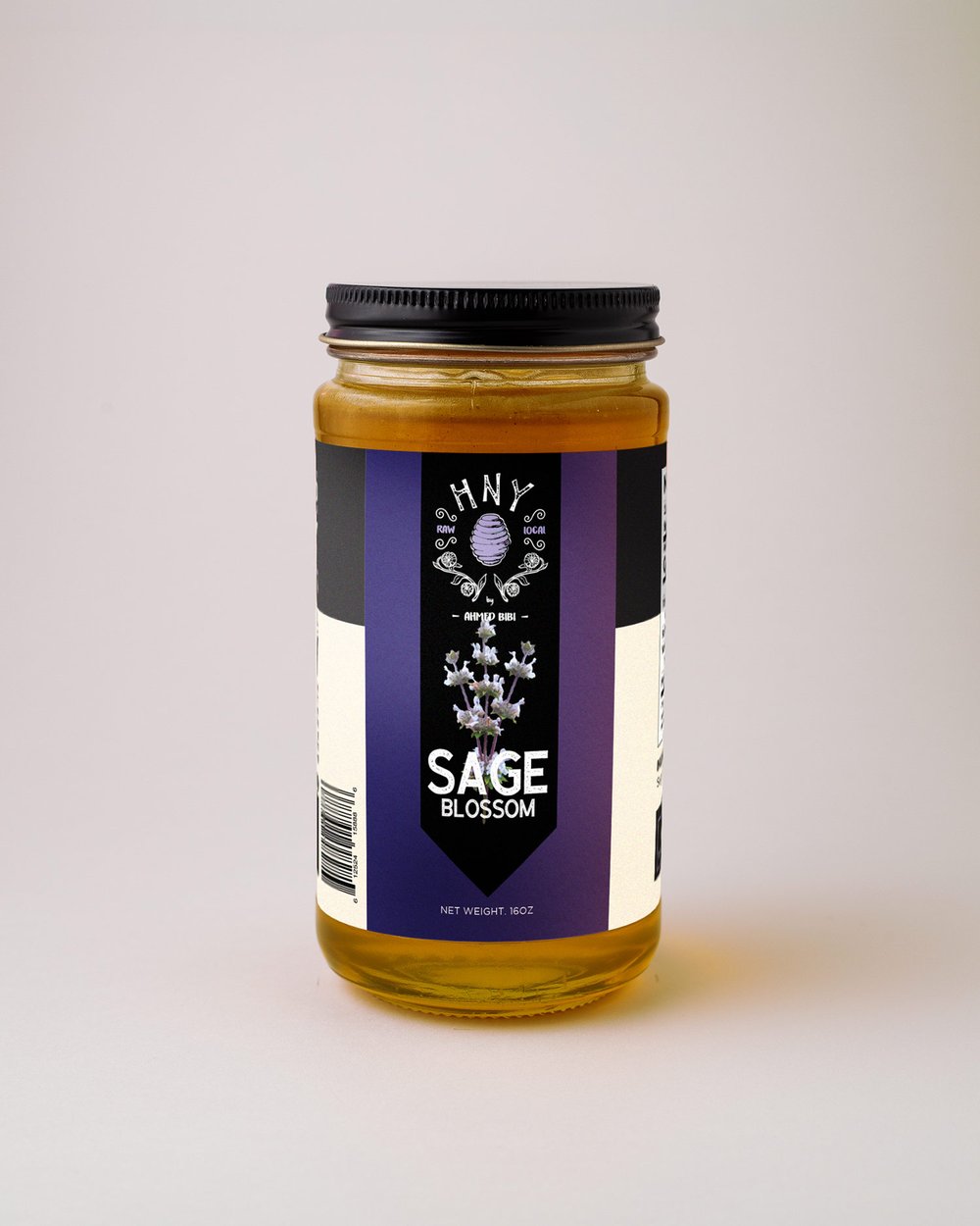 Raw Black Button Sage Blossom Honey