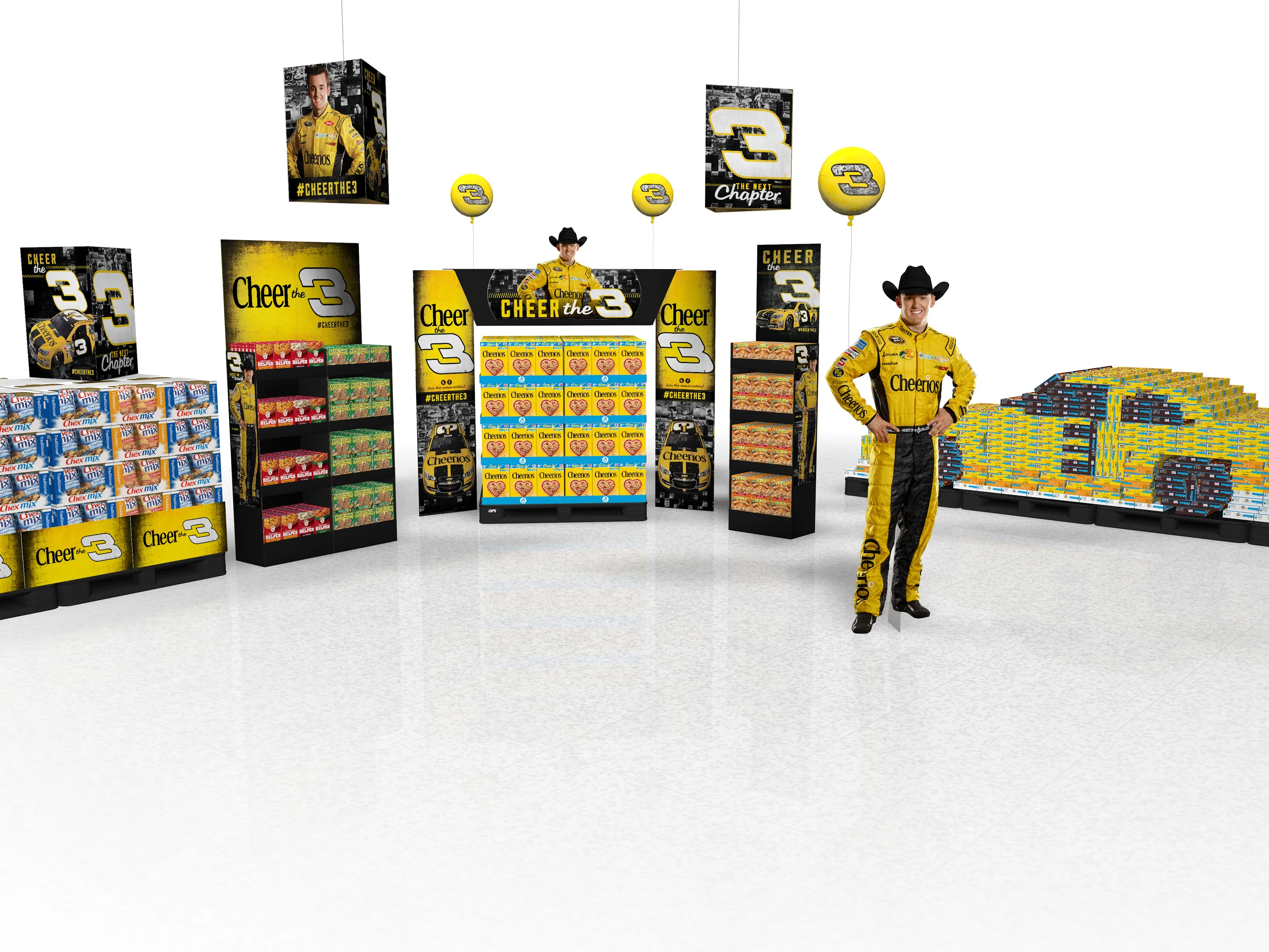 Cheerios NASCAR Total Store Rendering
