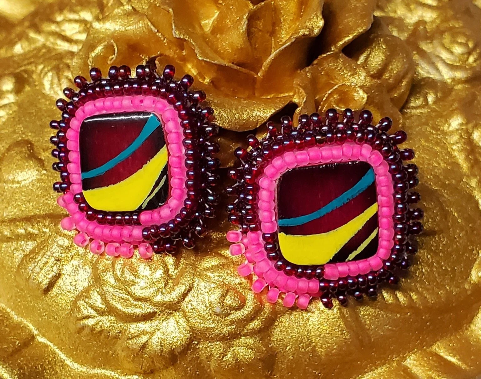 Rise of the Desert Sun Earrings by Jessica Dingle