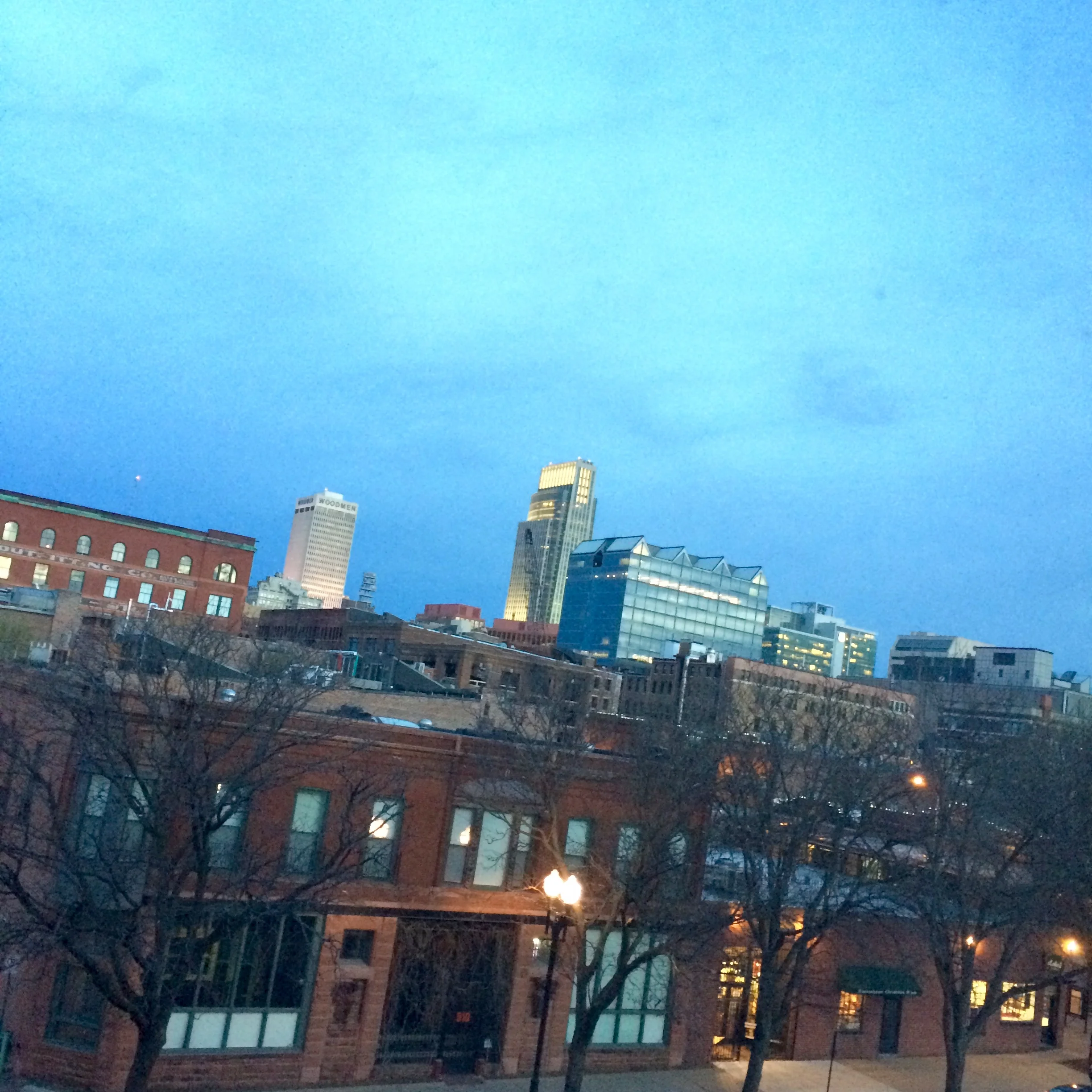 Early morning view from my room . . .