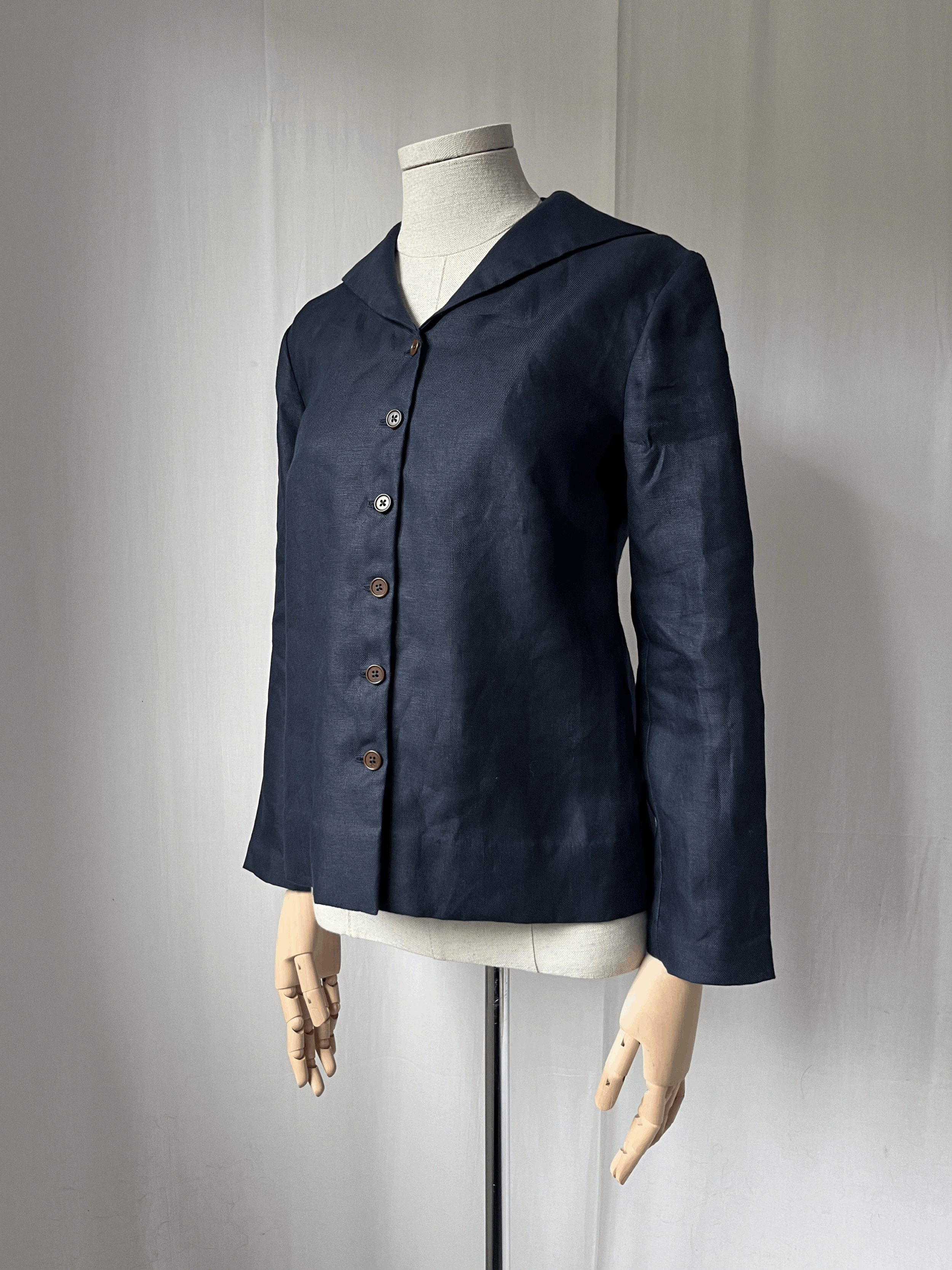 Tamsin Blackbourn kinsale shirt Irish linen twill