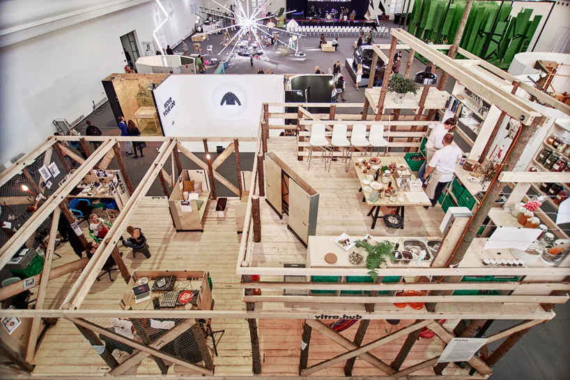 Vitra hub at designblok reinterprets office furniture by konstantin grcic