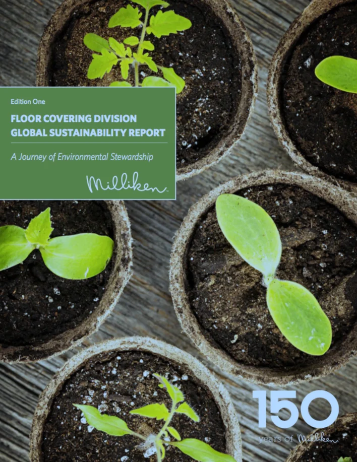 MILLIKEN FLOOR COVERING DIVISION RELEASES INAUGURAL GLOBAL SUSTAINABILITY REPORT