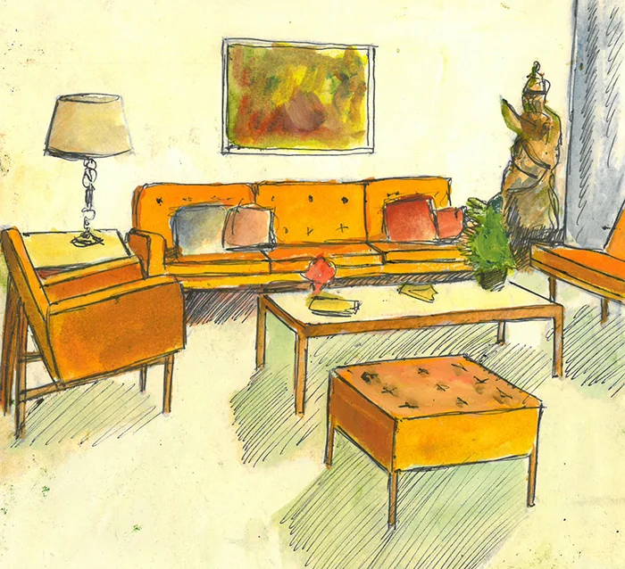 From The Archives: Under Review Florence Knoll's revision process is documented by a Herbert Matter advertisement