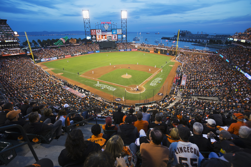 AT&T Park (San Francisco Giants) – The San Francisco Giants have always been at the forefront of technological innovation in sports stadiums. In 2004, the team was the first sports franchise to offer Wi-Fi to its fans inside a stadium.
