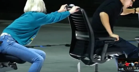 People Recreate SNAKE The Video Game In Real Life with Think Chairs