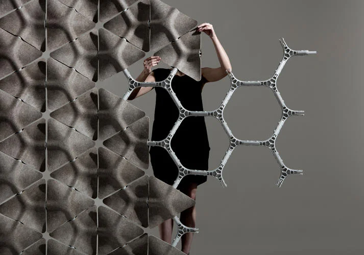 Forget Cubicles. These Acoustic Dampening Honeycombs Are Made Of Hemp