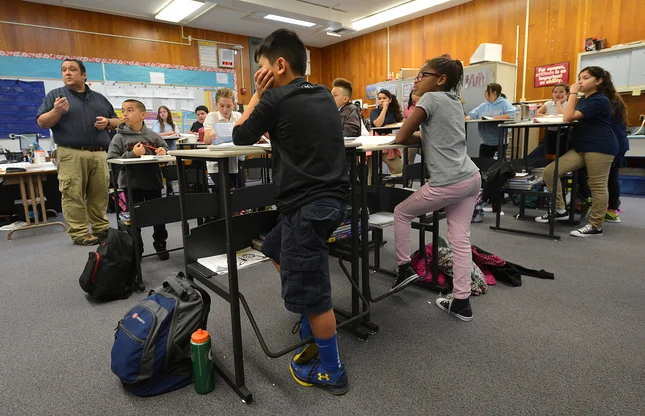 Antioch school becomes first in region to adopt standing desks