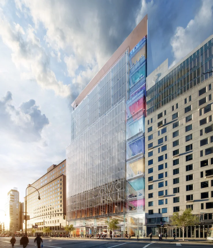 NYC Mayor Bill de Blasio shows off designs for planned tech hub