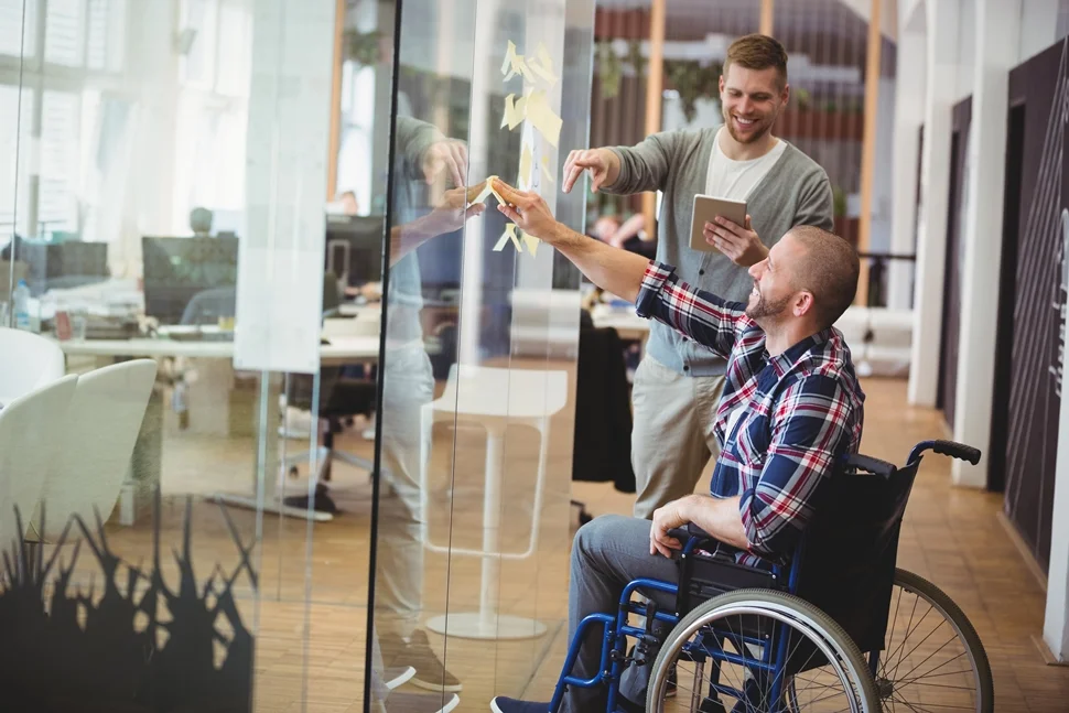 How can inclusive design create a welcoming workplace?