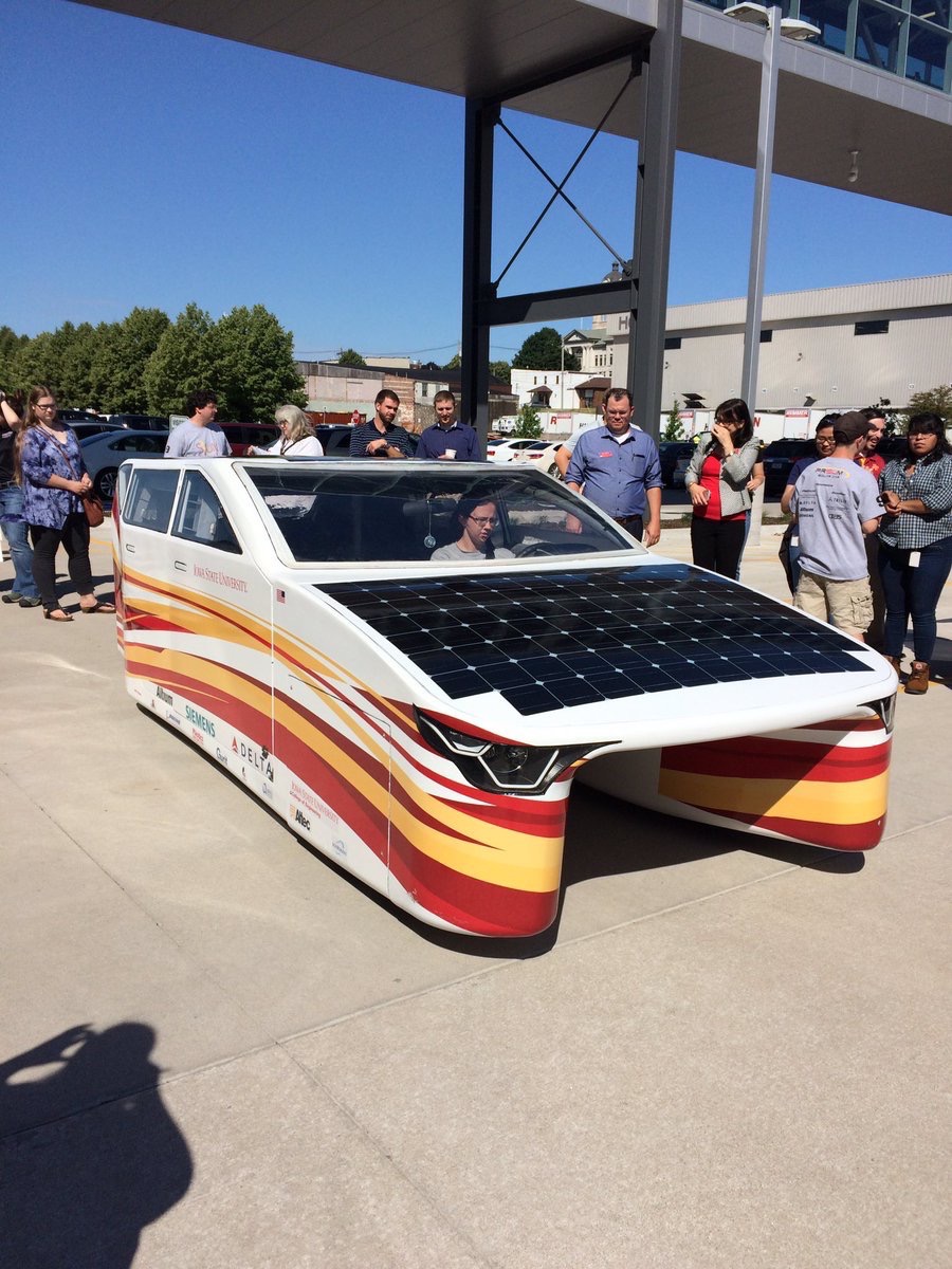 honcompany So cool to see the @PrISUm_Solar car at HNI headquarters today! Go @IowaStateU and thanks for choosing HNI seating. pic.twitter.com/fxa47V6pAf Jun 20, 2017, 10:03 AM