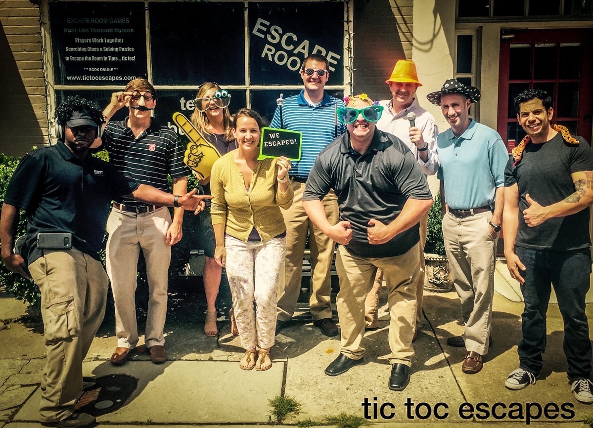 StorrOffice Our crew broke out with 7 minutes to spare at @tictocescapes #teammemberappreciationweek pic.twitter.com/wLDxN8BHkA Jun 23, 2017, 7:23 AM