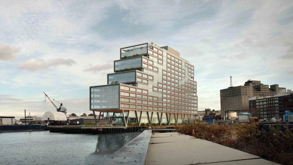 WeWork’s new home at the Brooklyn Navy Yard tops out
