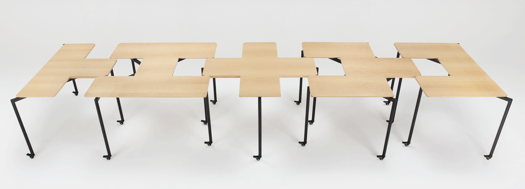 Tetris Table by People's Industrial Design Office offers a variety of different configurations