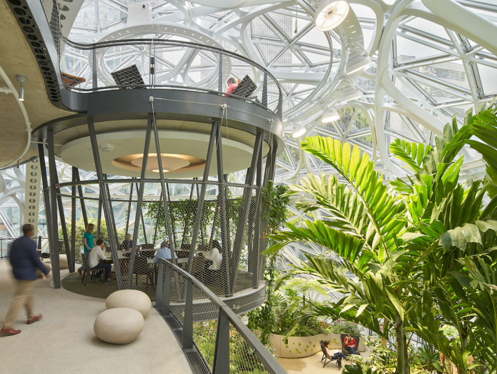 PRIME PARADISE:  Amazon’s glass spheres house 300 species of tropical plants