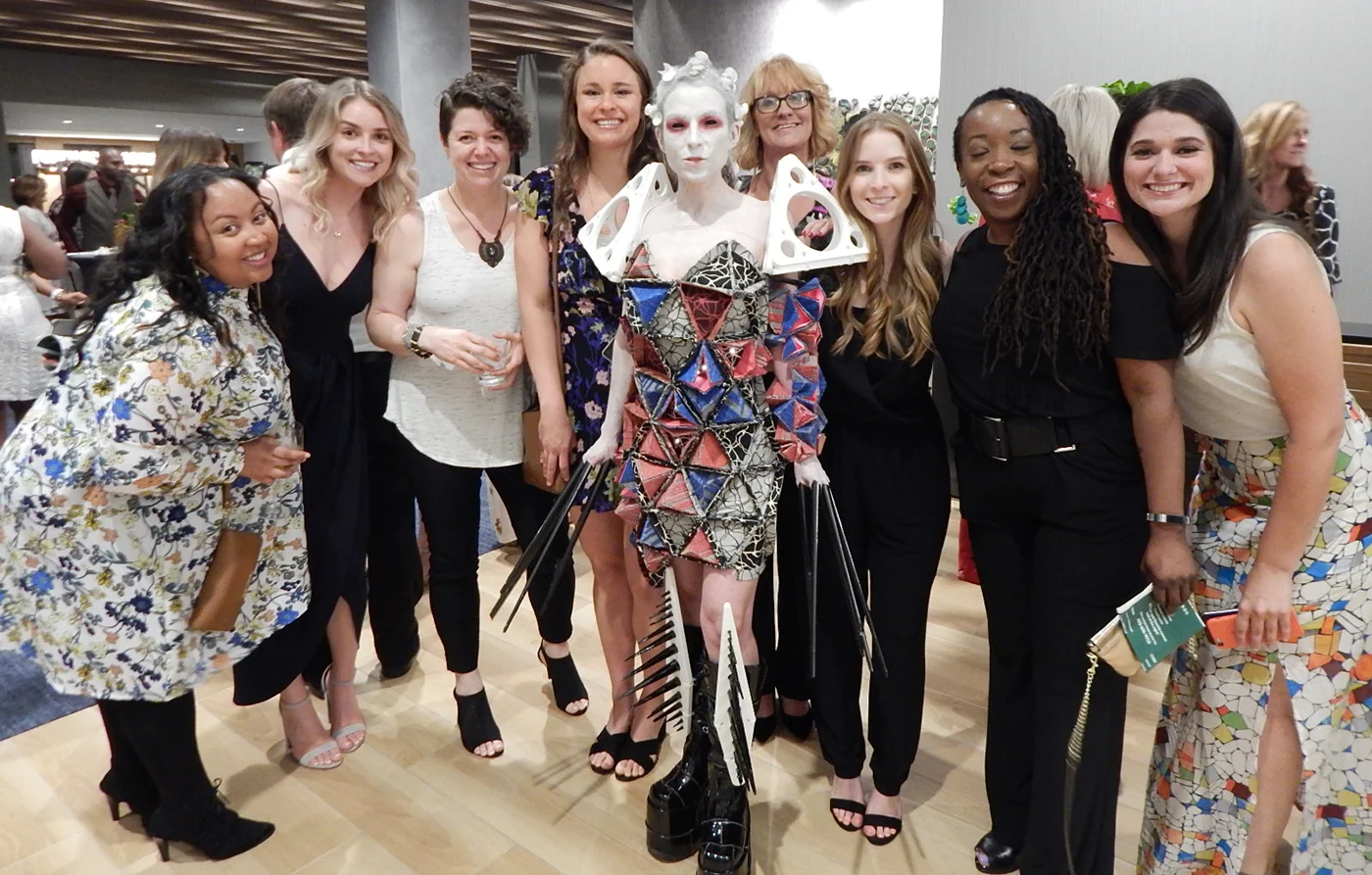 Fierce and fashionable: Designers turn commercial interiors materials into wearable art