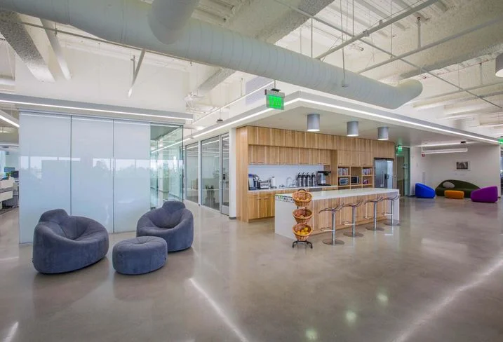 23andMe's kitchen and meeting space