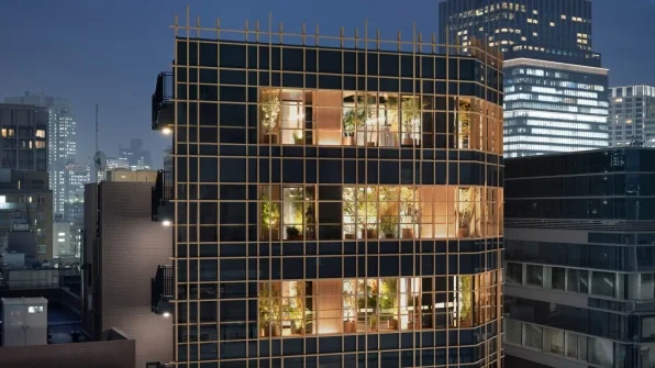 This gorgeous office is like working in a forest