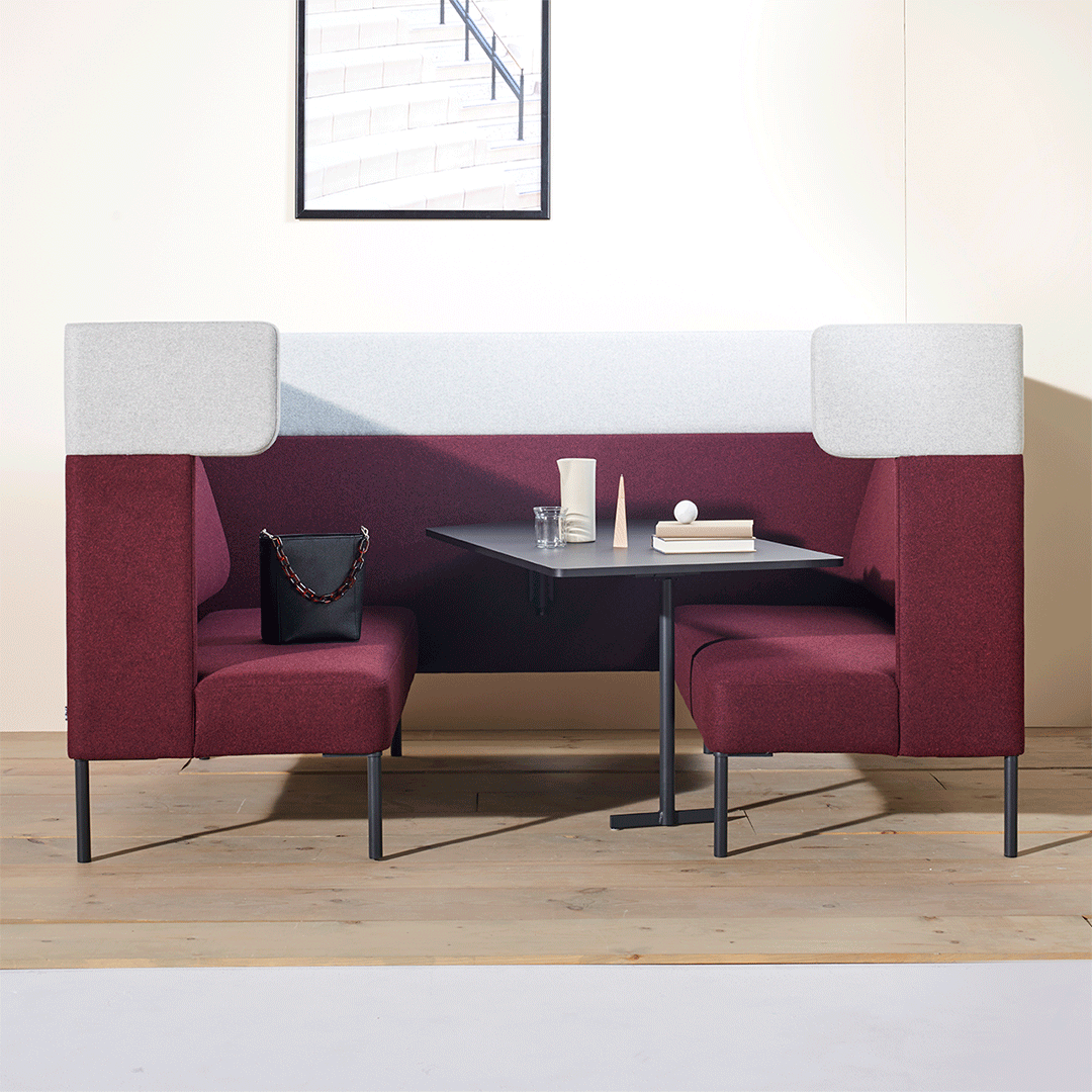 New acoustic, modular FourUs Work Booth from Hightower 