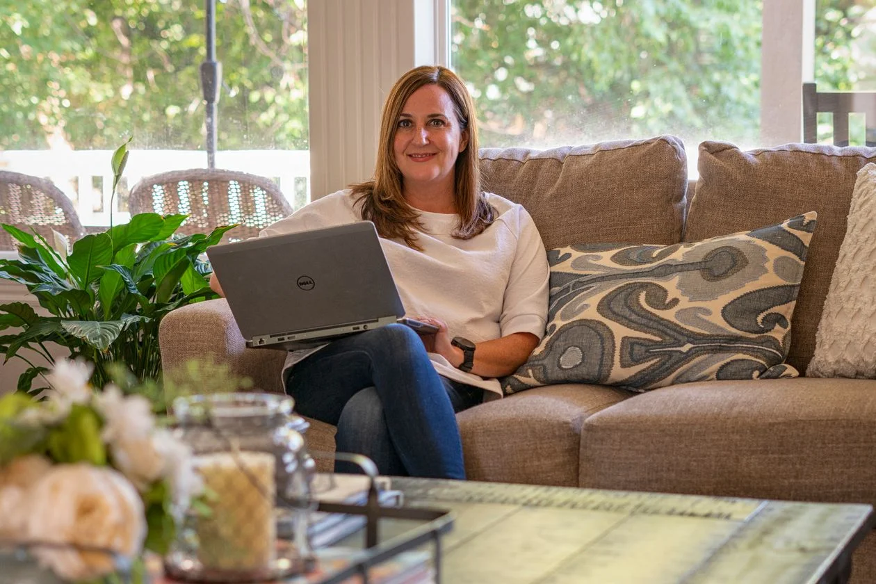 Kelly Swift, working from her home in Eagle, Idaho. PHOTO: TODD MEIER FOR THE WALL STREET JOURNAL
