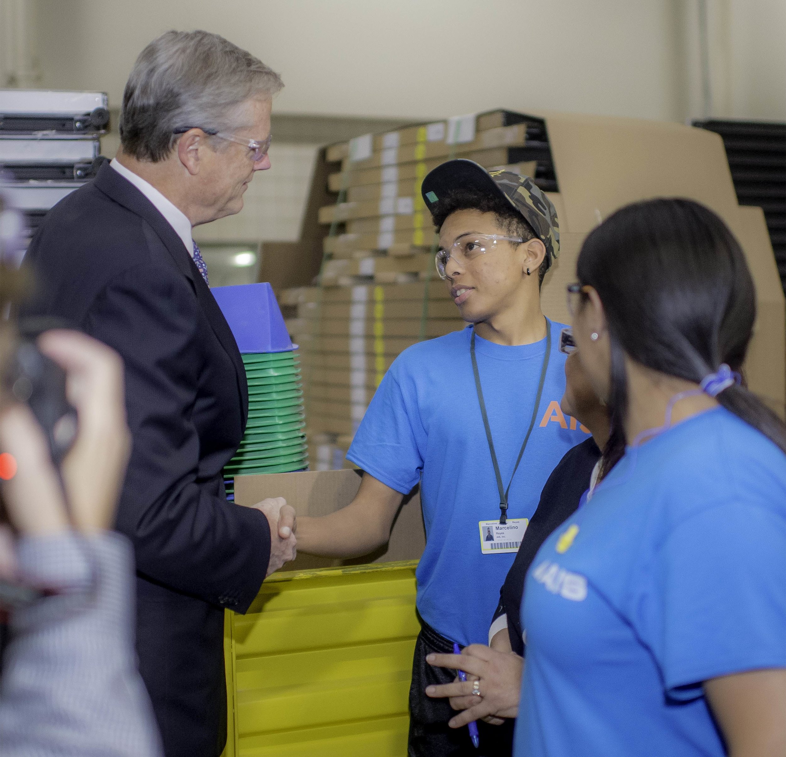  Massachusetts Governor Charlie Baker visited AIS during Manufacturing Month 