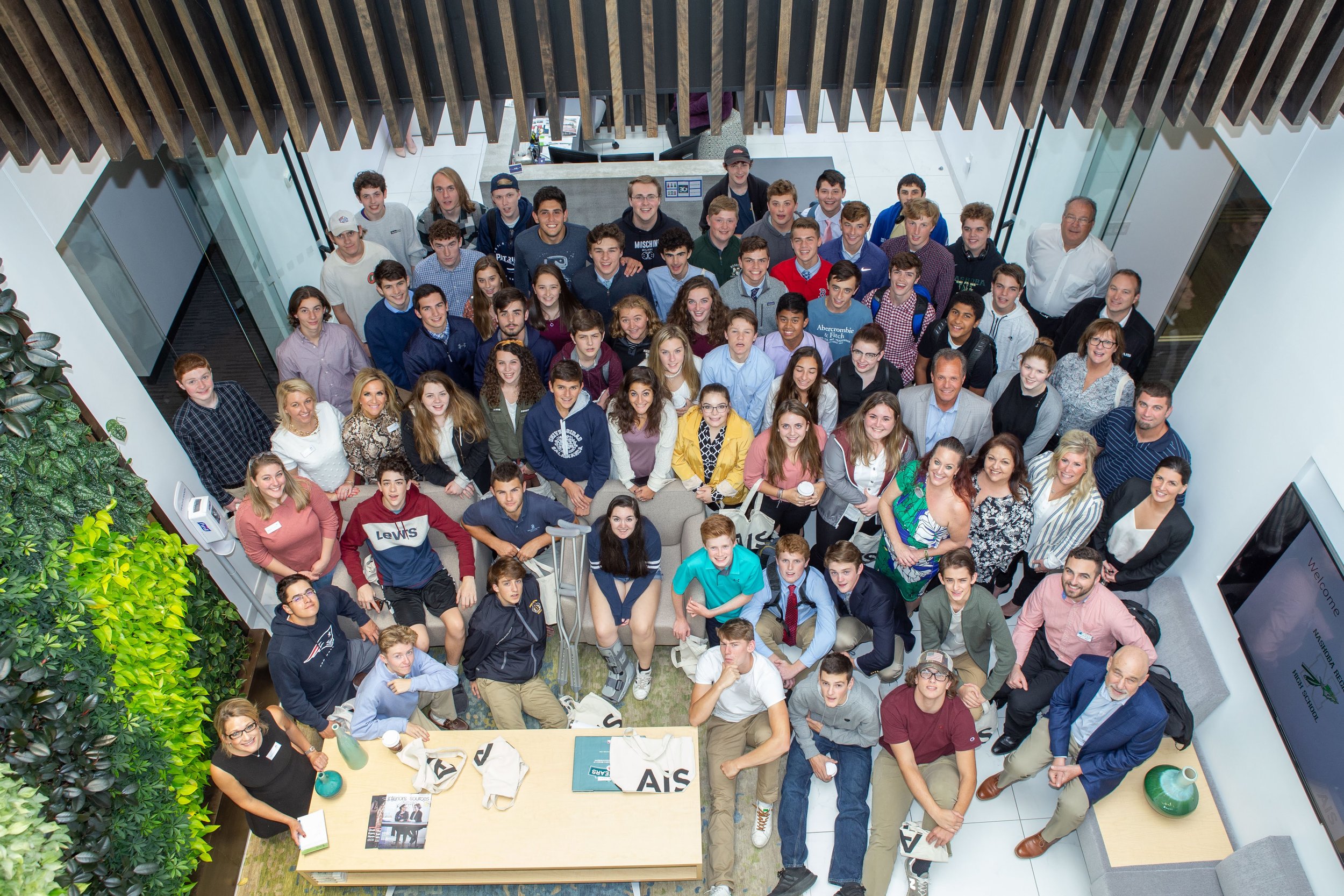  Students and teachers from Nashoba Regional High School visited AIS on Oct. 8 