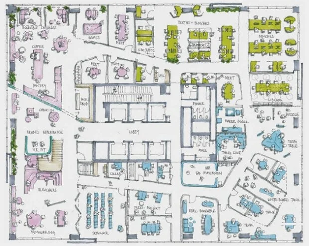 Unispace's Propeller concept marries office and home-working