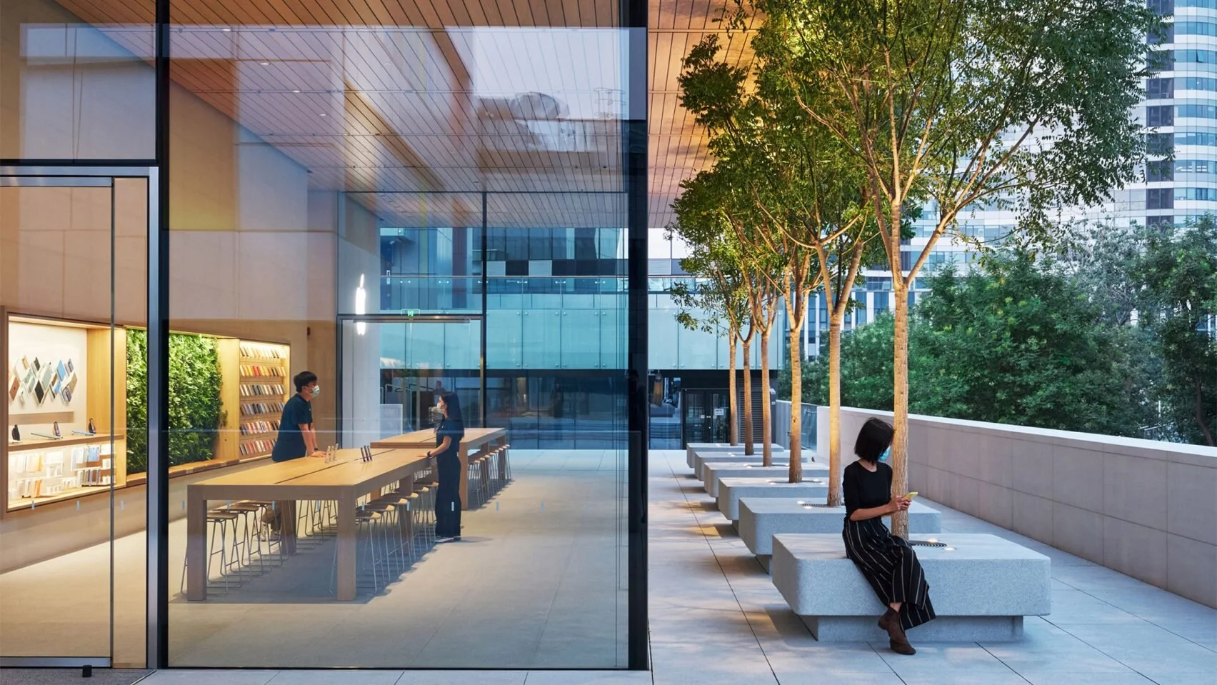 Foster + Partners designs "porous" Apple store in Beijing