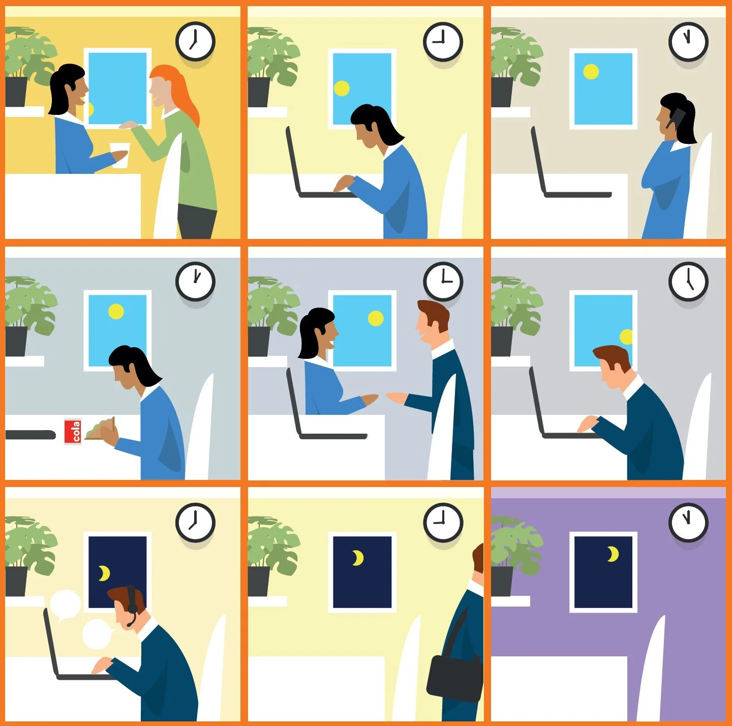 Ditching the 9 to 5 has enlightening implications for the design of offices