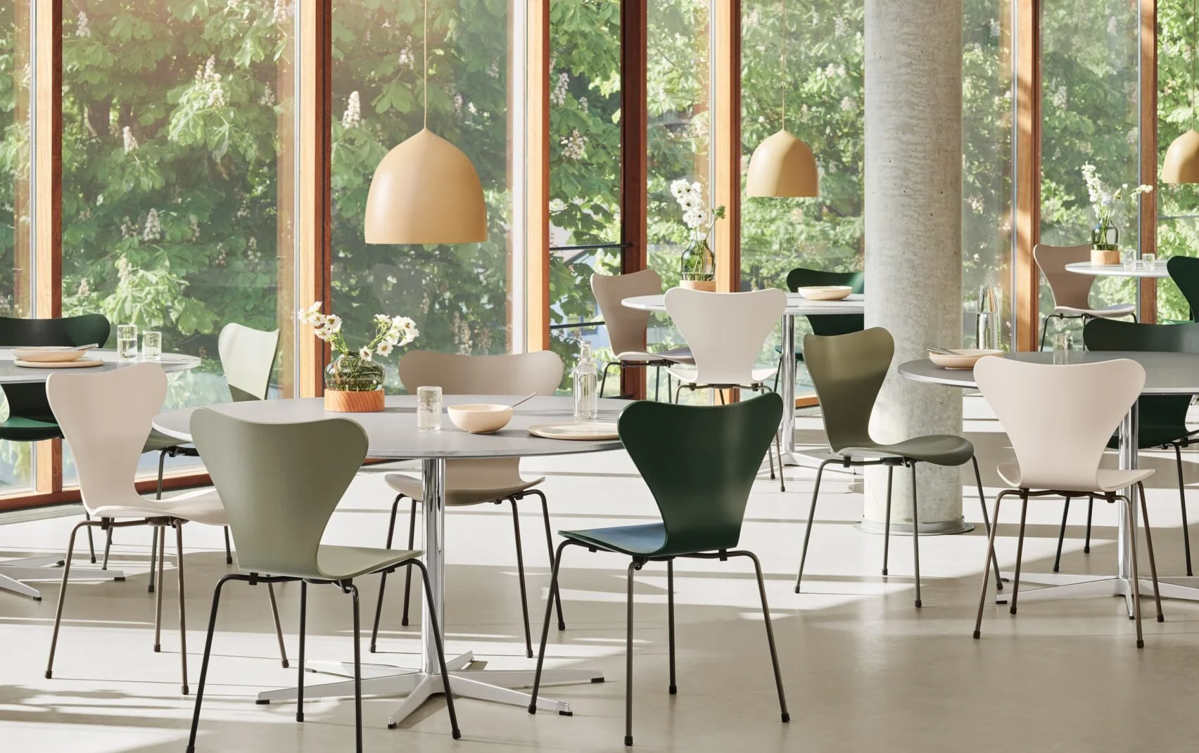 Fritz Hansen launches Arne Jacobsen chairs in 16 new colours