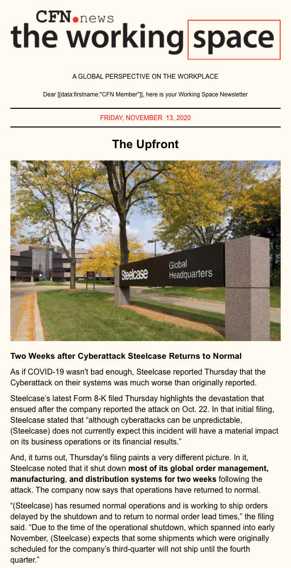 CFN's The Working Space | November 13, 2020