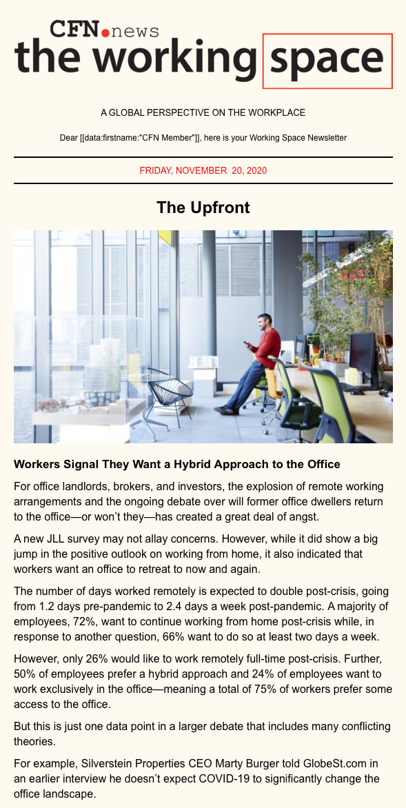CFN's The Working Space | November 20, 2020