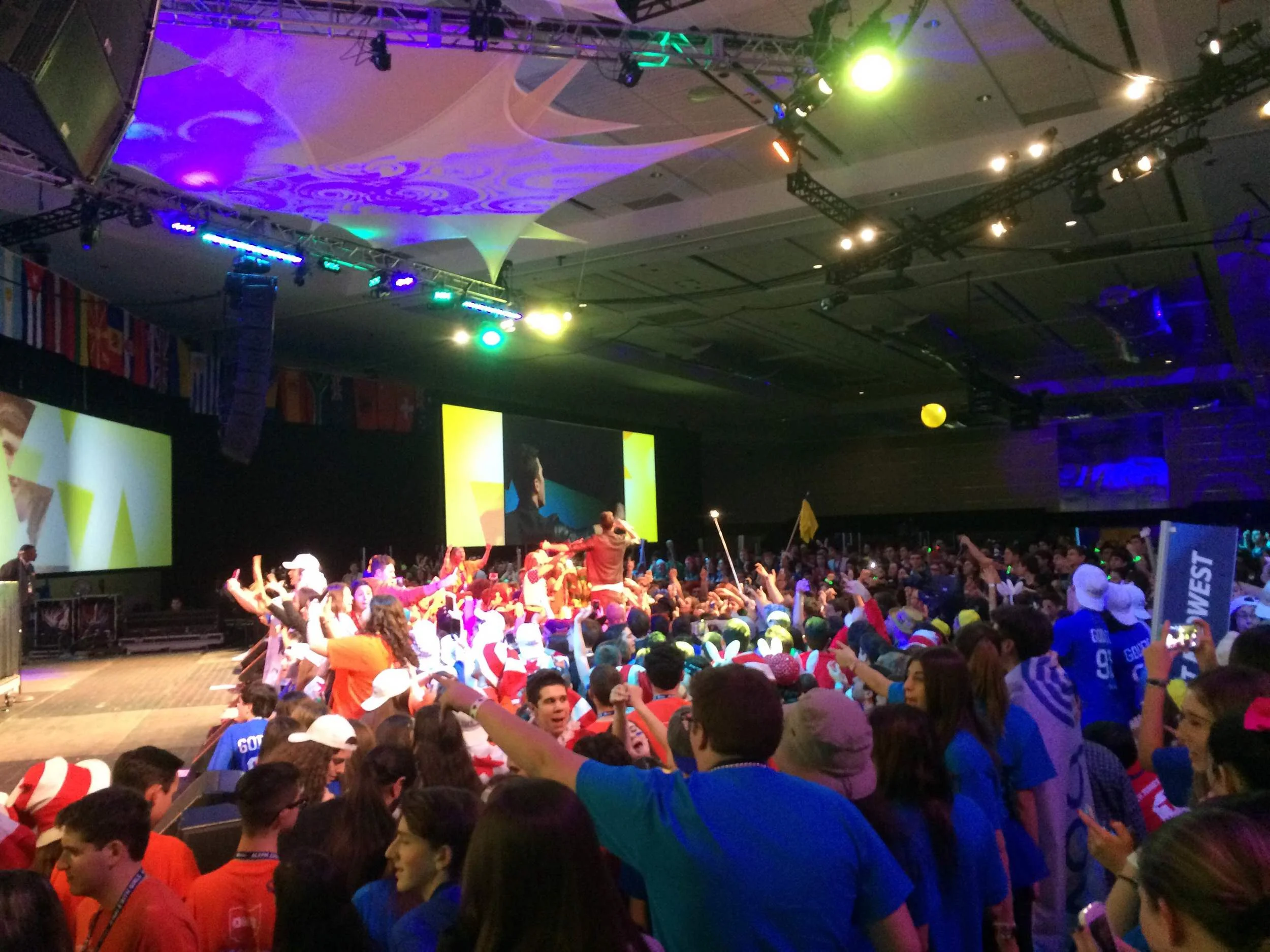 Part of the crowd at opening ceremonies. Photo by Elias Kaerhoeg.