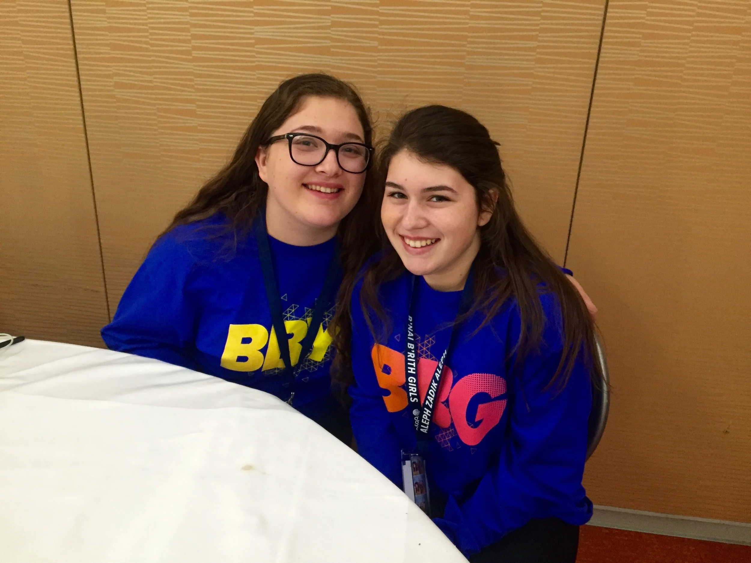 Andie Mermelstein and Jaclyn Finkelstein from Gold Coast Region at the Chapter Excellence Leadership Lab.