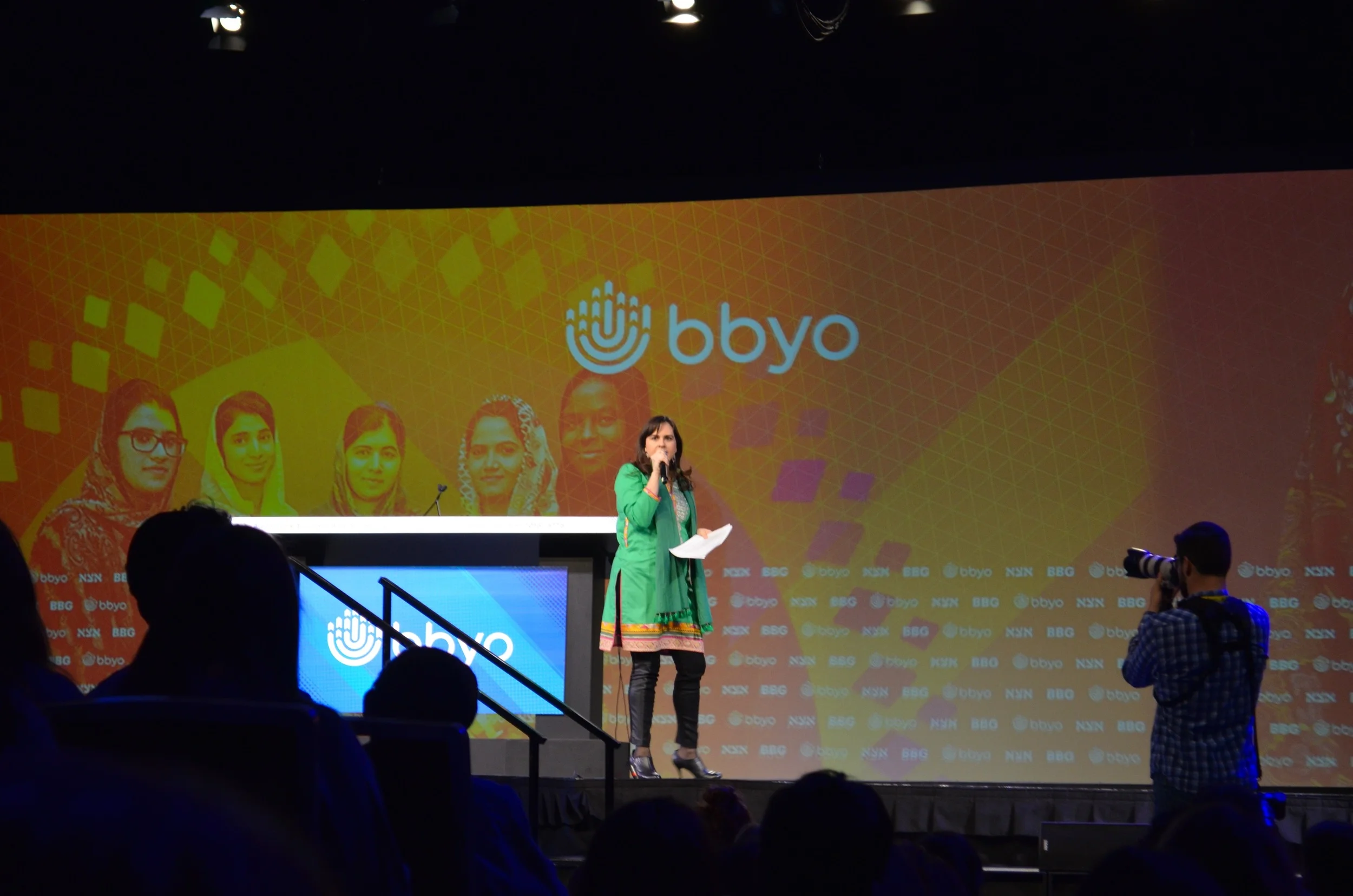 Meighan Stone, the President of the Malala Fund, speaks to IC 2016 about the value of education and power of learning. Photo courtesy of: Samuel Shatzkin, Manhattan Region, IC Press Corps 2016.