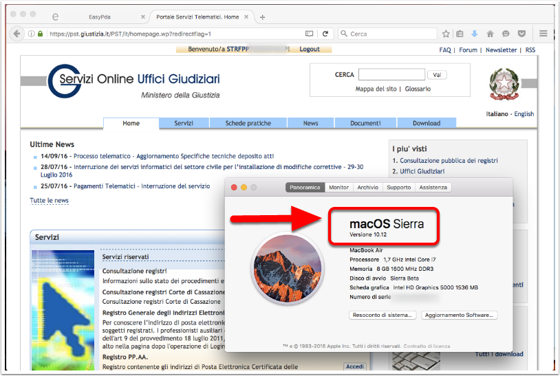 CONSOLLE AVVOCATO PER MAC SCARICA