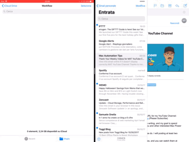 automazione salvataggio email in una cartella con iOS 11 e Mail.gif