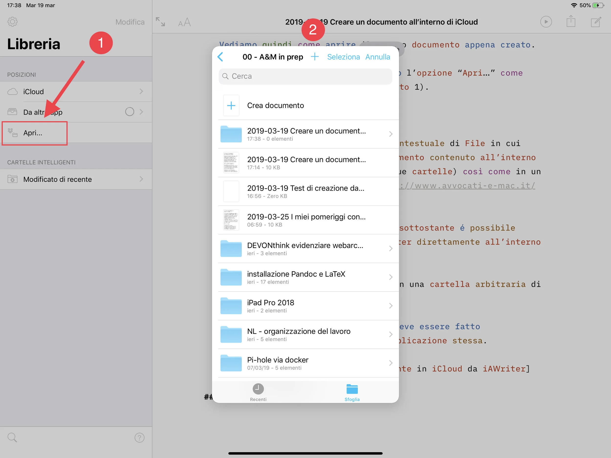 Apri… in iAWriter