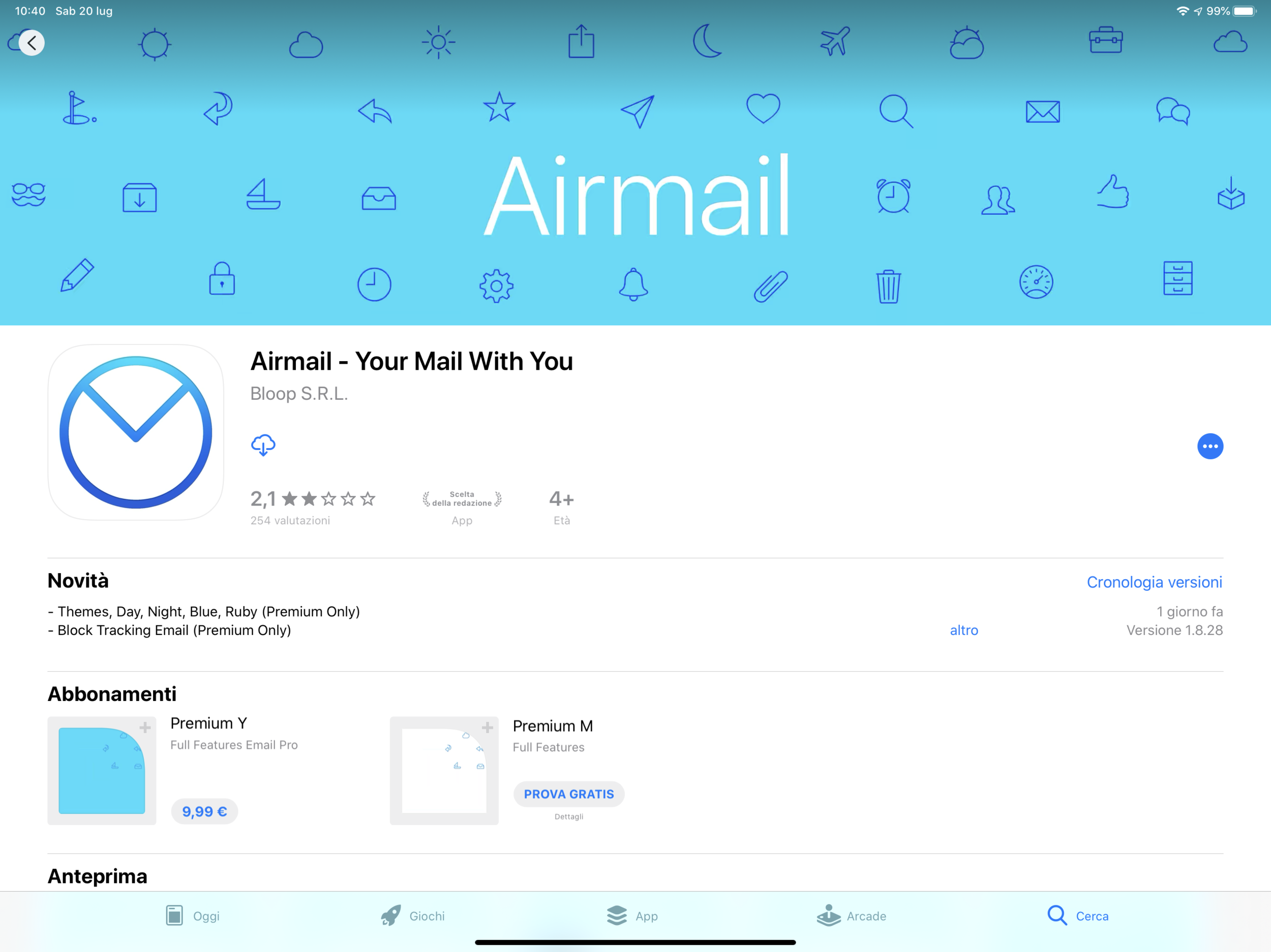 Airmail sull’AppStore