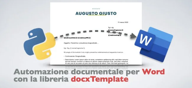 Automazione documentale per Word con la libreria docxTemplate